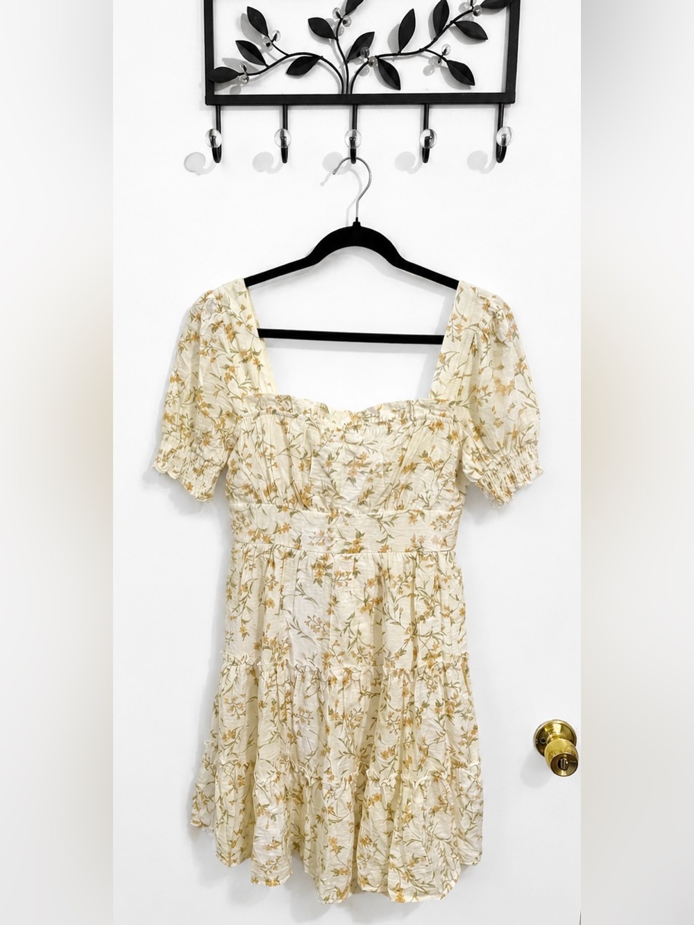 MINE Boutique Floral Cottagecore Mini Dress – Size Medium